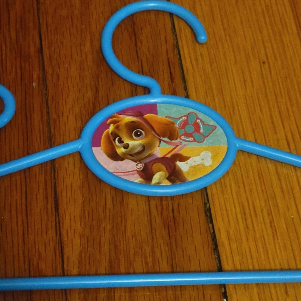 Paw Patrol Kids Blue Plastic Notched Clothes Hangers 21 Piece Set 12 in